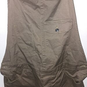 ASOS green brown short overalls waist 34